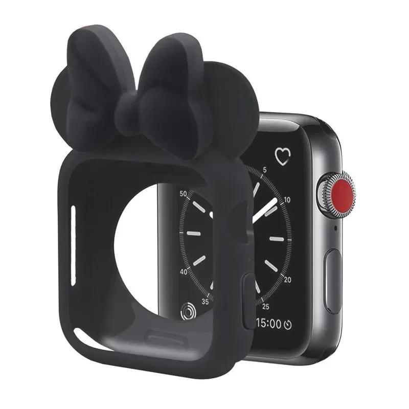 Weiche Silikonhüllen für Apple Watch 11 10 9 8 7 46mm 45mm 41 42mm Mädchen Cartoon CUTE Schutz für iWatch 6 Se 44mm 40mm