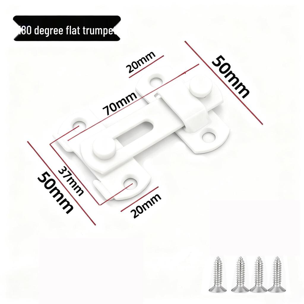 Modern Black Stainless Steel Door Buckle Latch for Pet Cage or Barn Sliding Doors