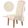 100%Waterproof Fabric Chair Cover Elastic XL Size Slipcover Solid Color Long Back Chair Covers Washable For Kitchen Home Hotel