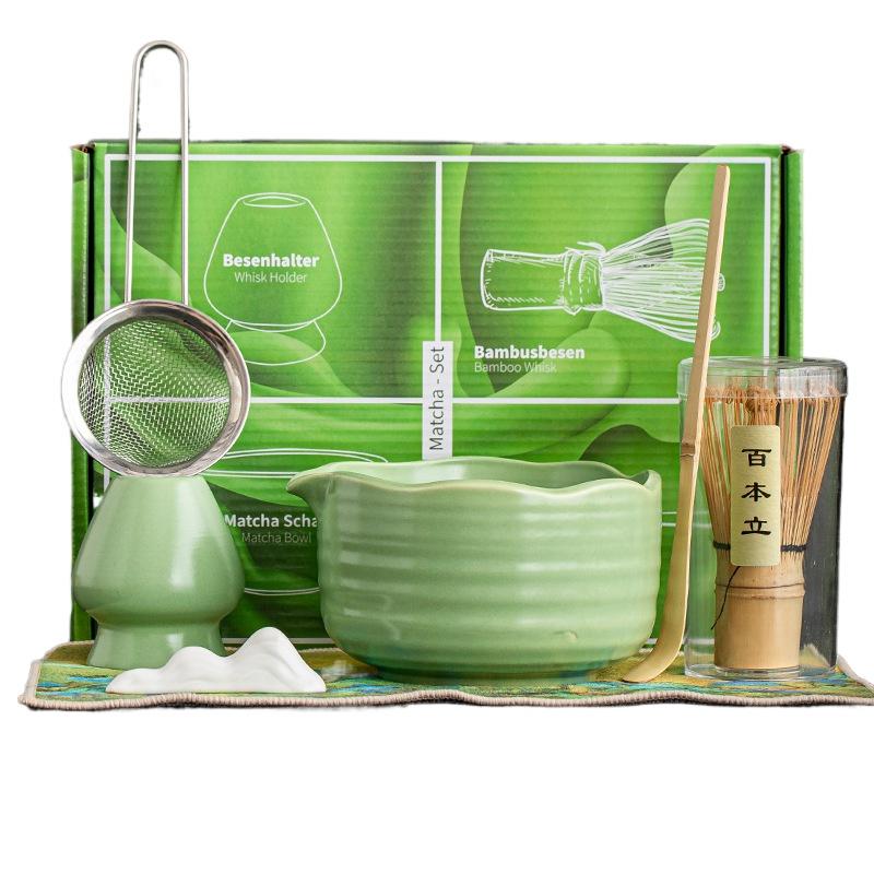 1/4/5/7 Pieces Song Dynasty Matcha Bowl Beating Matcha Tools Matcha Brush Point Japanese Tea Bowl Mixer Tea Bowl, Kiln Change