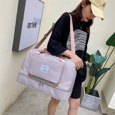 Wet And Dry Separation Sports Handbag Shoulder Bag Yoga Fitness Bag Large Capacity Travel Bag Foldable Expansion