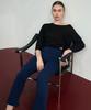 Debiweeo Sheer Loose Fit T-Shirt Devi-T0131-Black