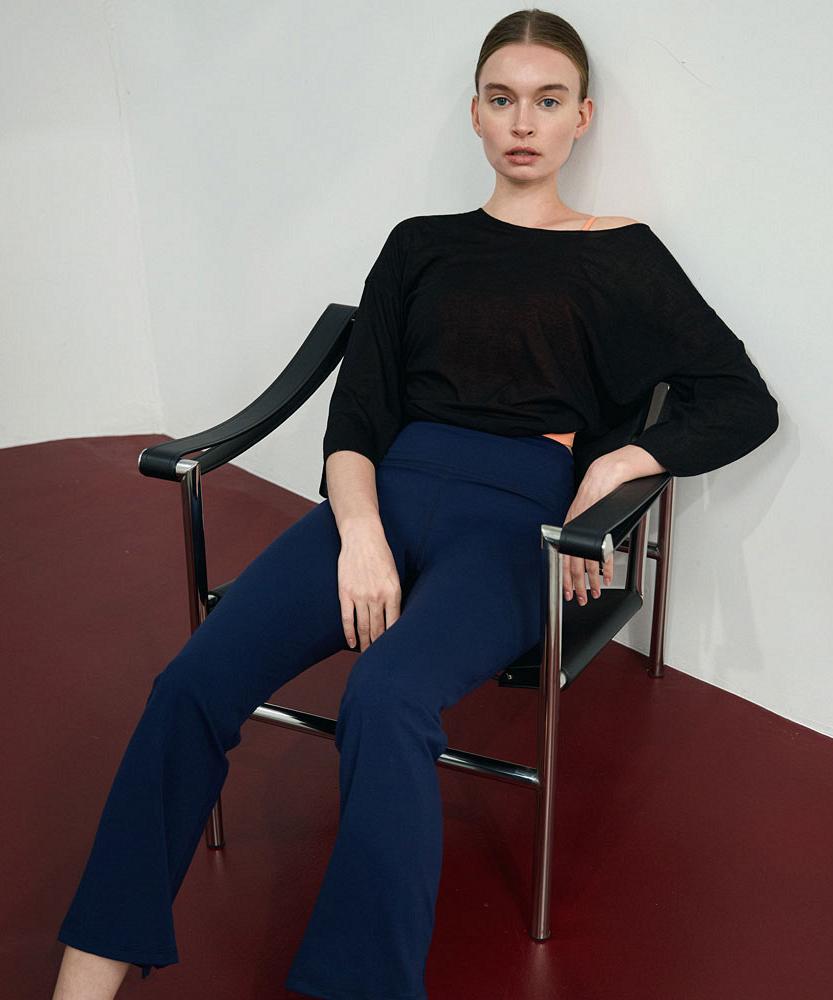 Debiweeo Sheer Loose Fit T-Shirt Devi-T0131-Black