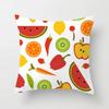Fresh Summer Fruit Pineapple Watermelon Print Pillow Cover Office Chair Cushion Cover Fashionable Luxury Home Decoration