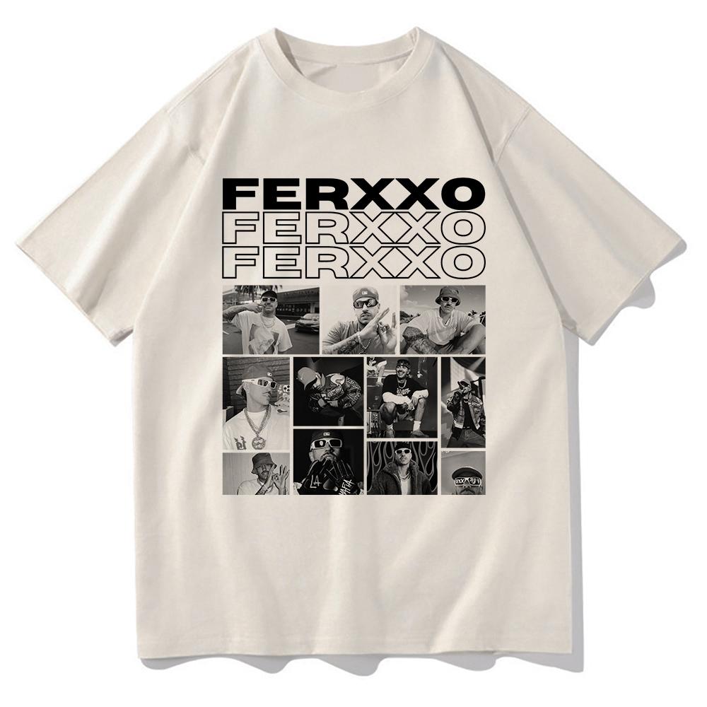 FerxxoCalipsis Tour 2026 T Shirt Hot Fashion Unisex Vintage Feid Ferxxo Sixdo T-Shirt Unisex High Quality Retro Cotton Tees Shirts