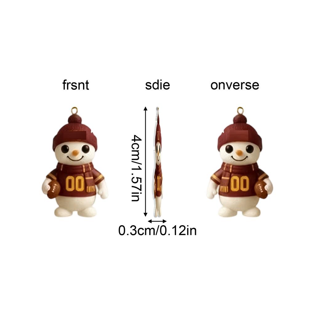 Weihnachts-Adventskalender, & Gold Fußballmannschaft Adventskalender Jubiläums-Feiertags-Countdown, 24 Acryl-Ornamente