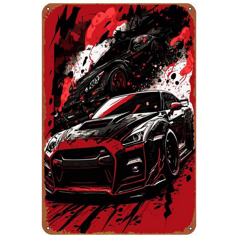 Metal Tin Signs Plaque Old Classic Cars Wall Decoration Vintage Art Posters Iron Painting for Man Cave Home Cafe Garage Club Bar
