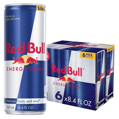 Bull Energy Drink Originalpackung Red Bull Energy Drink Rot 8,4 fl oz 6 Stück