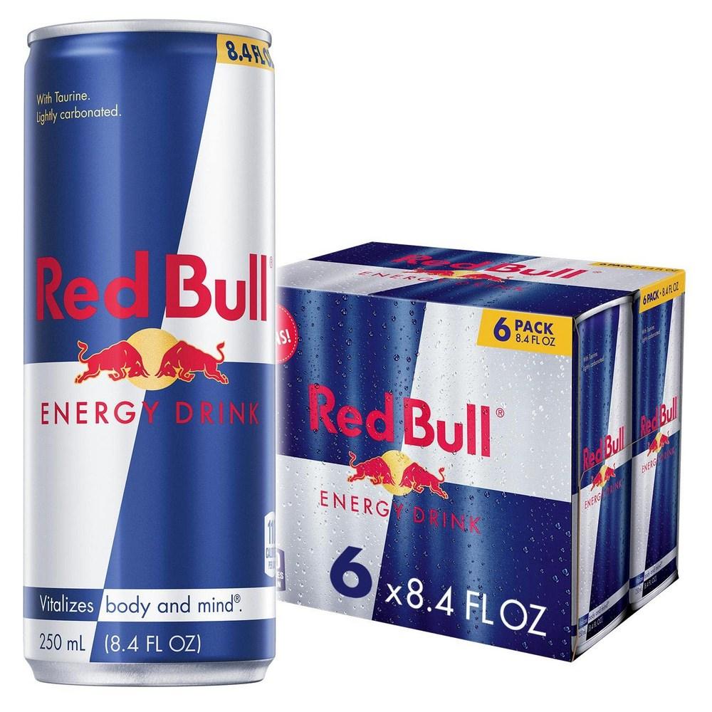 Bull Energy Drink Originalpackung Red Bull Energy Drink Rot 8,4 fl oz 6 Stück
