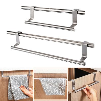 Bathroom Door Chest Towel Holder Towel Rack Stainless Steel Sundries Storage Shelf Kitchen