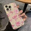 Pink Polka Dot Bow Phone Case for iPhone 17 16 15 14 13 12 11 15 Plus Pro Max X XR XS Max 16e 17 Air Soft Fashion Back Cover