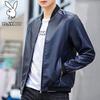 PLAYBOY Men's Loose Fit Casual Baseball Collar Jacket