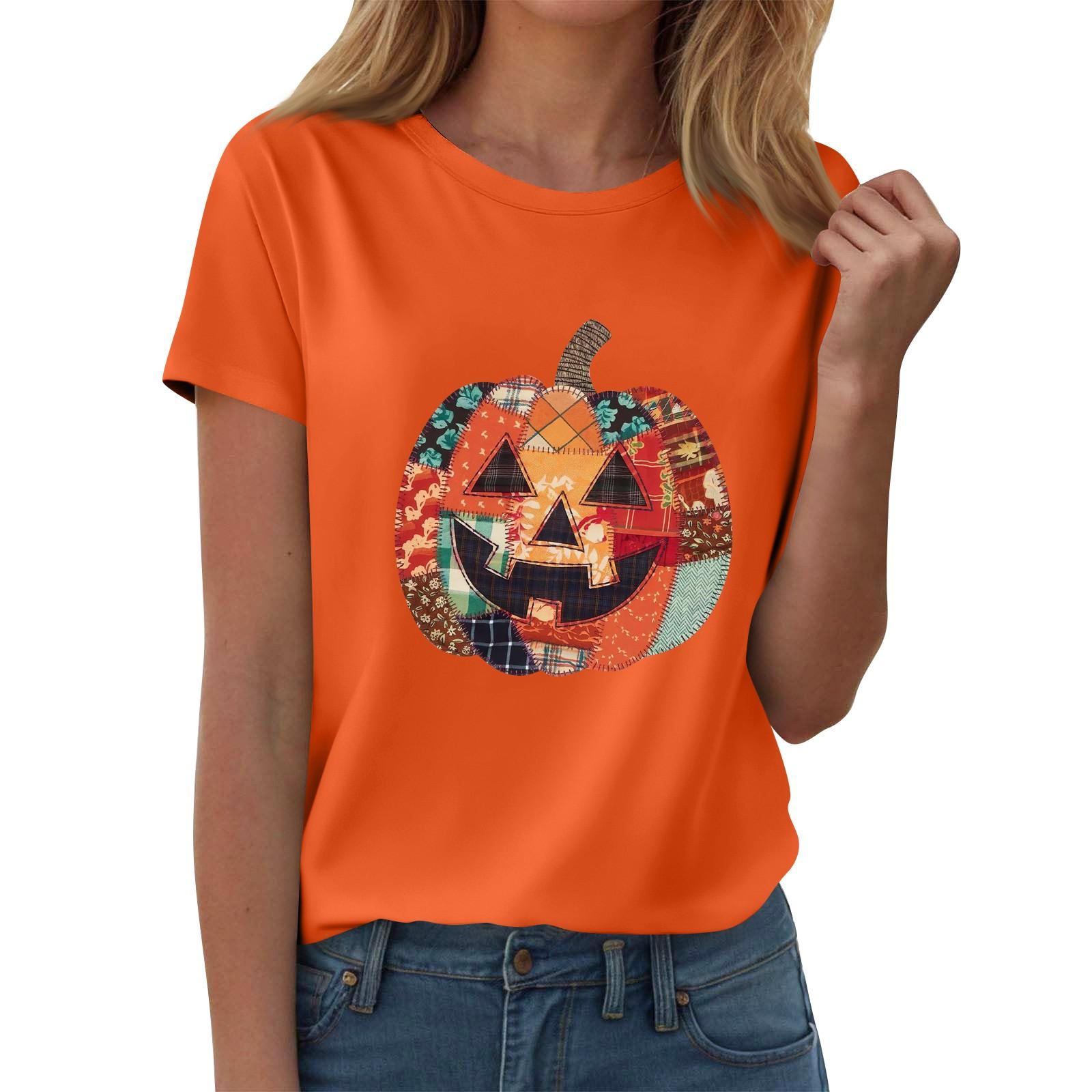 

Women s T-shirts, Women s Short-sleeved Tops, Summer Fashion Round Neck Casual Stylish Shirts, Tunic Tops L шафрановий