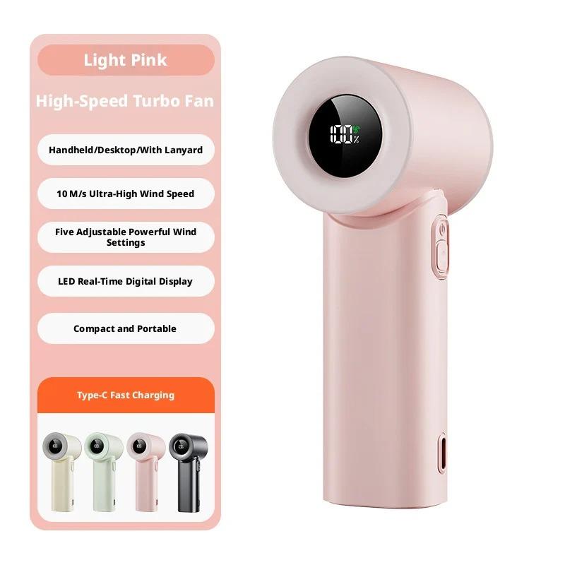 Xiaomi Mini Portable Handheld Fan High-Speed USB Charging Silent Air Calculator Fan for Travel Outdoor Activities Personal Use