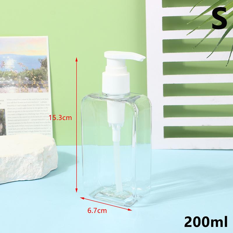 Soap Dispenser Bottle Bathroom Liquid Shampoo Shower Gel Bottle Refillable Storage Container Soap Press Empty Bottles