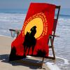 Proof Beach Towel with a Red Dead Redemption Pattern - Soft,absorbent,quick-drying,machine Washable - Perfect for Swimming,camping,bathing