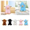 Plush Highland Cow Doll Snuggling Hugging Sofa Ornament Birthday Gifts Teens brown