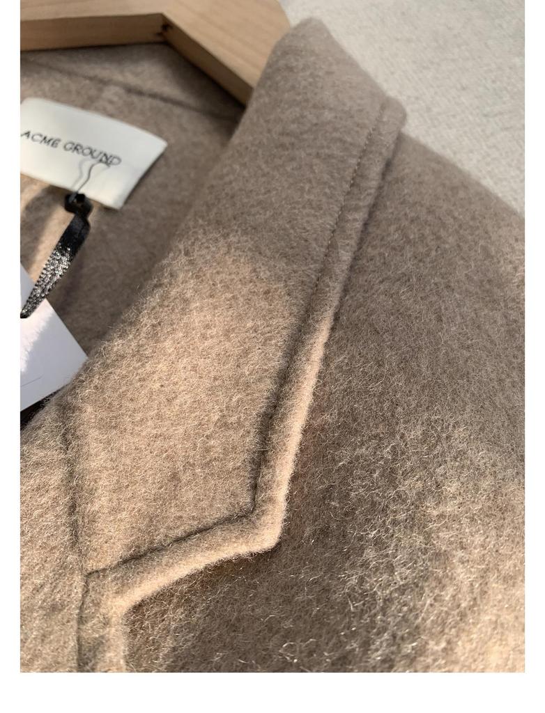 Handmade Italian Notch Lapel Coat – 70% Double-Faced Wool, Premium Quality