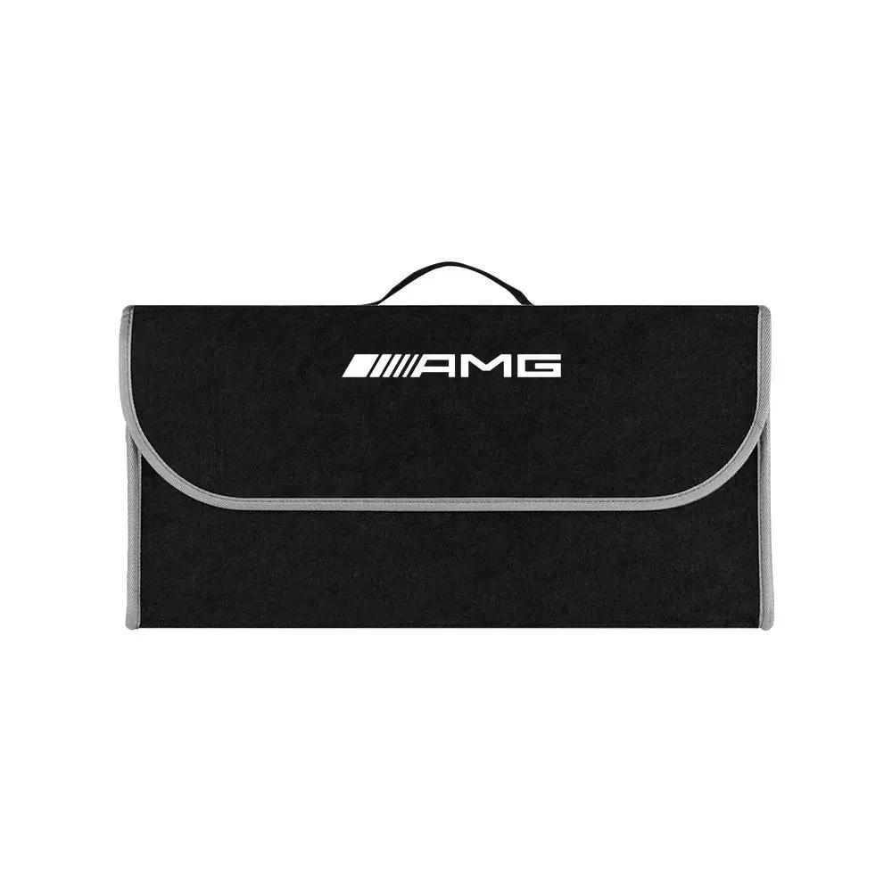 DFN1 New 2025 Hot Car Trunk Organizer Box Large Capacity Auto Storage Bag Folding for Mercedes Benz E C G R S Class W176 W204 W212 GL