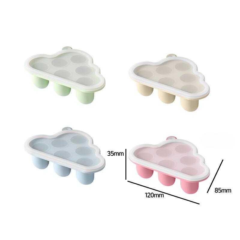 Wiederverwendbare Gel-Silikonformen für Babynahrung, Gefriertablett, Snack-Gefrieraufbewahrungsbox, Gebäck- und Gebäck-Silikonformen, 1 Stück