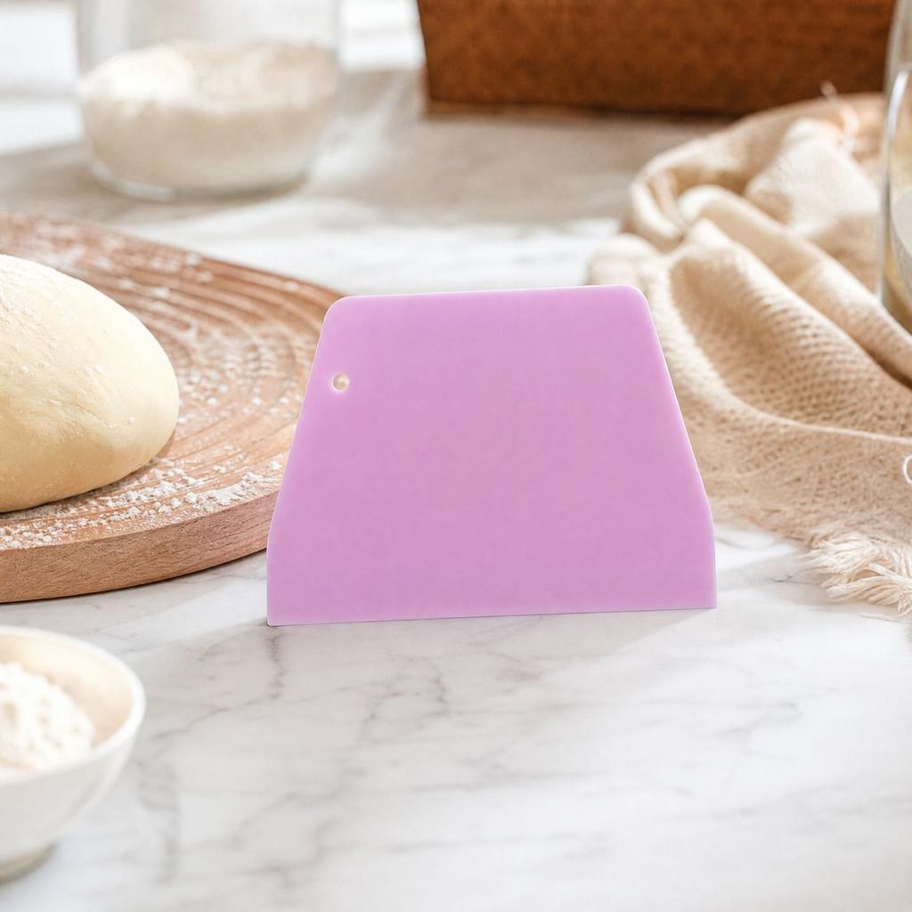 Plastic Dough Scraper Cutter, Trapezoid Baking Tool for Kneading and Cutting Dough