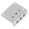 Guitar Bridge, Zinc Alloy 3-String Fixed Hardtail Guitar Bridge Saddle with 4 Pieces Mounting Screws for Electric Guitar