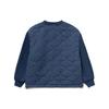 Li Ning 21FW Wu Chuang Wu Yi Logo Letter Print Splicing Solid Color Round Neck Loose Cotton Jacket Men jackets Blue AWDRA65-4