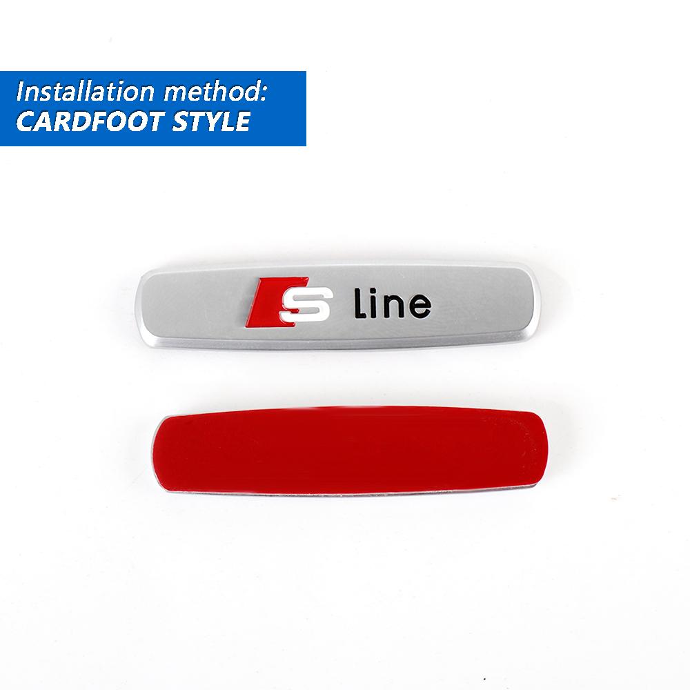 QR4 Car Chair Seat Badge Sticker Auto Center Console Seat Emblem Accessories for M4 SLINE RS Quattro TT A4 B8 A3 8P A6 C7 8V B6 B7