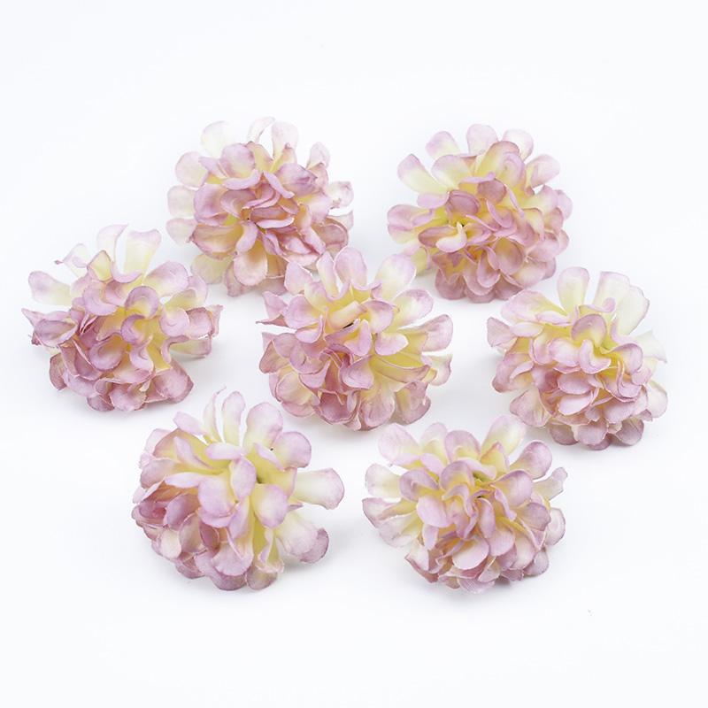 30/60 Stück Stickerei-Vasen Heimzimmer-Dekoration Hochzeit Braut-Accessoires Ausverkauf DIY-Bastelartikel Seiden-Nelke Künstliche Blumen