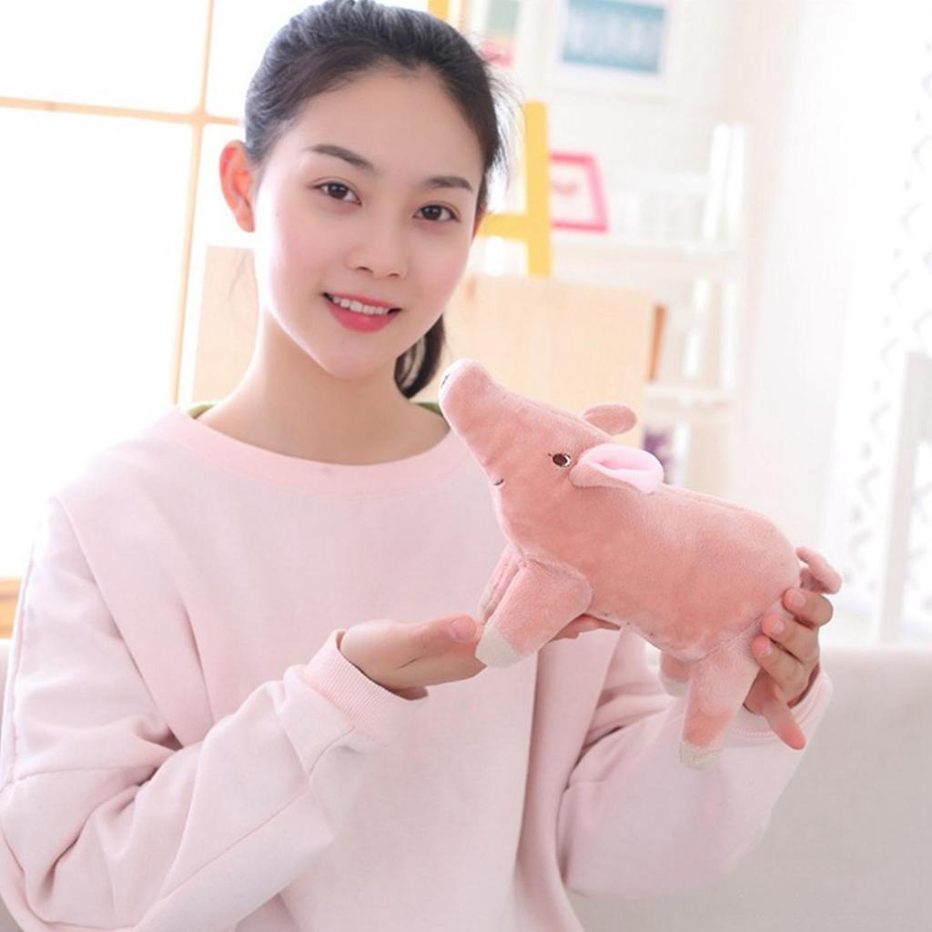 New 40/50/60CM Plush Toys Cartoon Pig Shaped Doll Throw Pillow Stuffed Toys Nice Gift for Kids Adults Lovely Dark Pink