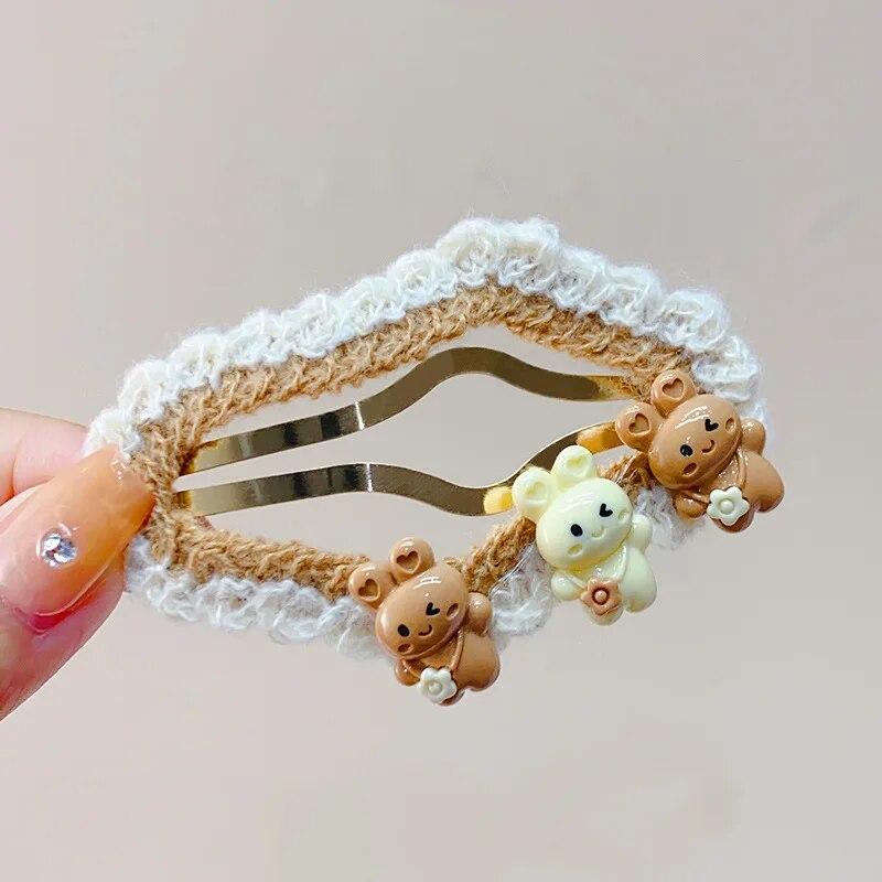 

Новые винтажные заколки для волос с облаками и звездами, модные вязаные заколки для волос, заколки для волос, заколки для волос, детские аксессуары для волос, корейские головные уборы