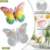 Metal Butterfly Wall Decor 7 Colors Butterflies Sculpture Iron Indoor Outdoor Hanging Wall Art For Garden Yard Fence Home Gift