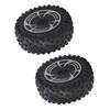 RC Car Front Wheel Tire Set Excellent Grip Rubber RC Front Tyre with Plastic Hub for WLtoys 144016 2988