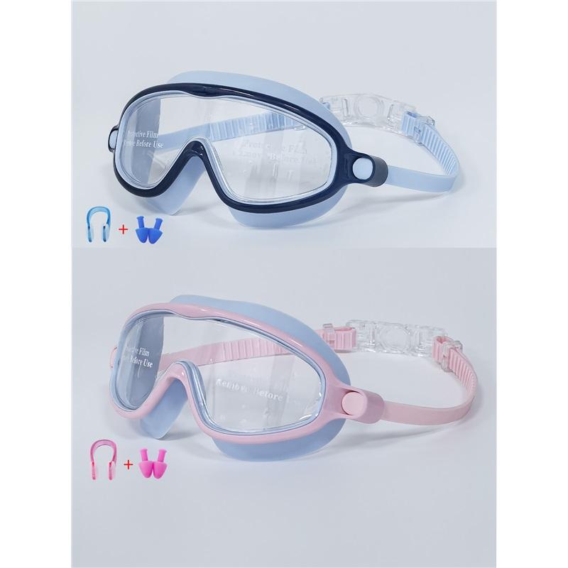 

Дорослі плавальні окуляри з великою оправою HD Водонепроникні Захист від запотівання Окуляри для плавання Унісекс Для дітей та дорослих