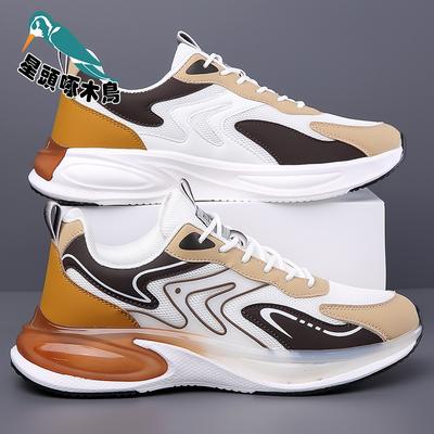 Men's Shoes Spring and Summer Breathable Mesh Shoes Men's Soft-soled Running Casual Travel Shoes Ice Silk Mesh Men's Shoes Douyin
