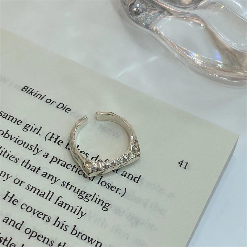 Серебряное кольцо S925 с долларом и улыбкой - Высококачественное открытое кольцо для женщин S925 Sterling Silver