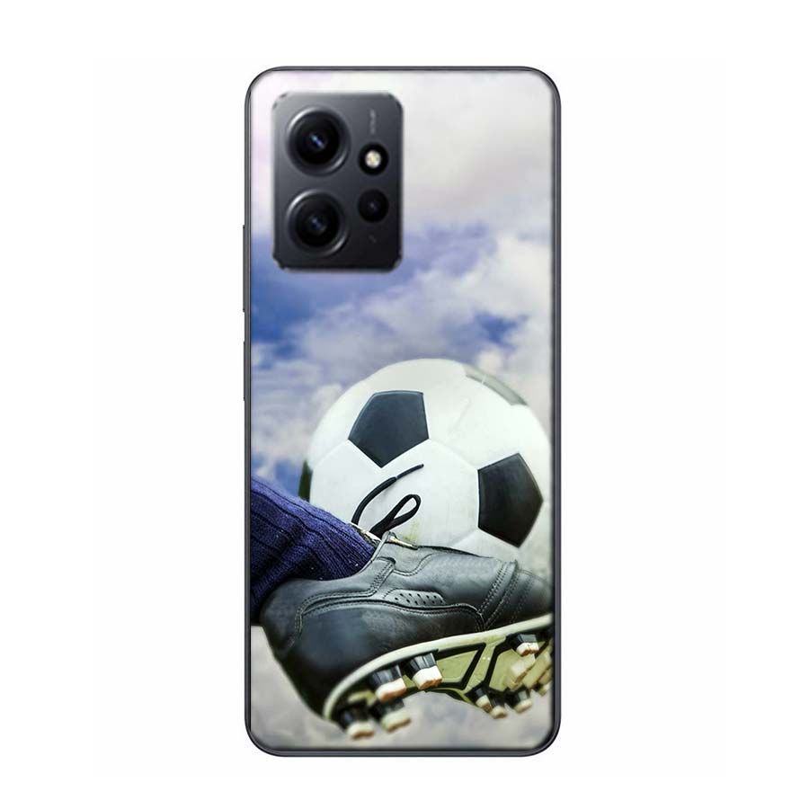 Football Field Phone Case For Redmi 12 13C 12C 15C 9 10 10C Note 13 Pro Plus 14 15 Pro 9T 9C 9A TPU Soft Cover Clear Cell Cases
