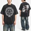 Vintage Anime Hellsing Alucard Casual Summer Oversized Women's Tshirt Unisex Tee Top Men's Cotton Short Sleeve Washed T Shirt