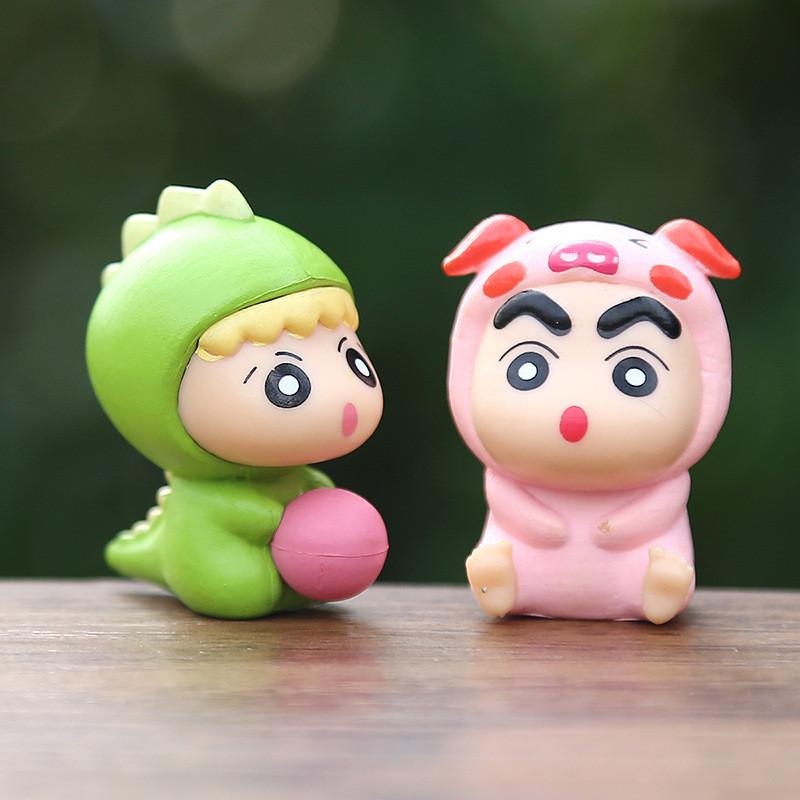 12 Crayon Shinchan Zodiac Figures Desktop Dolls Anime Collectibles Gift Toys
