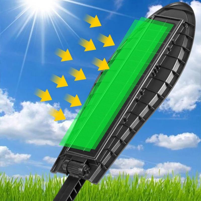 LED Außen Hofleuchte IP65 Wasserdicht Bewegungssensor Solar Straßenleuchte Multifunktionale Gartenleuchte für Flur Platz Hof 168/126/84/42LED