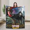 Top Gun Sign Tom Cruise Fighter  Flannel Blanket  Warm Soft Throw Blanket for Couch Bed Travel Pattern Bedspread Sofa Bed Cover