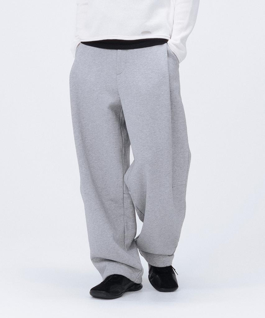 Misekiseoulmaen Curved Sweat Pants Gray