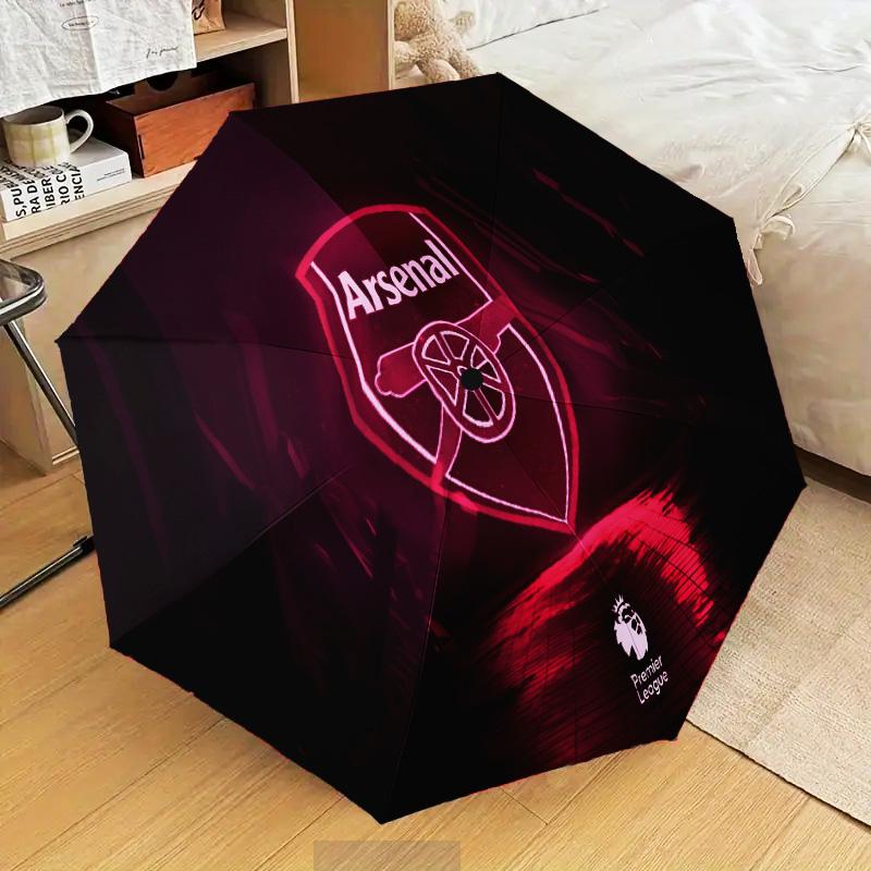 Arsenal Celebration Moment Automatic Folding Umbrella - 8-Rib Travel Umbrella with Auto Open/Close & Portable Gifts for holidays or birthdays