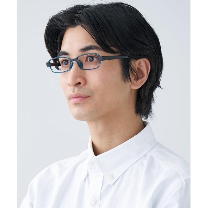 [Zoff] +1.50 Square Lightweight Reading Glasses (Blue)