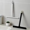 Silicone Squeegee Plastic Handle Dual Blade Streak Free Glass Mirror Cleaner For Bathroom Household Window Use