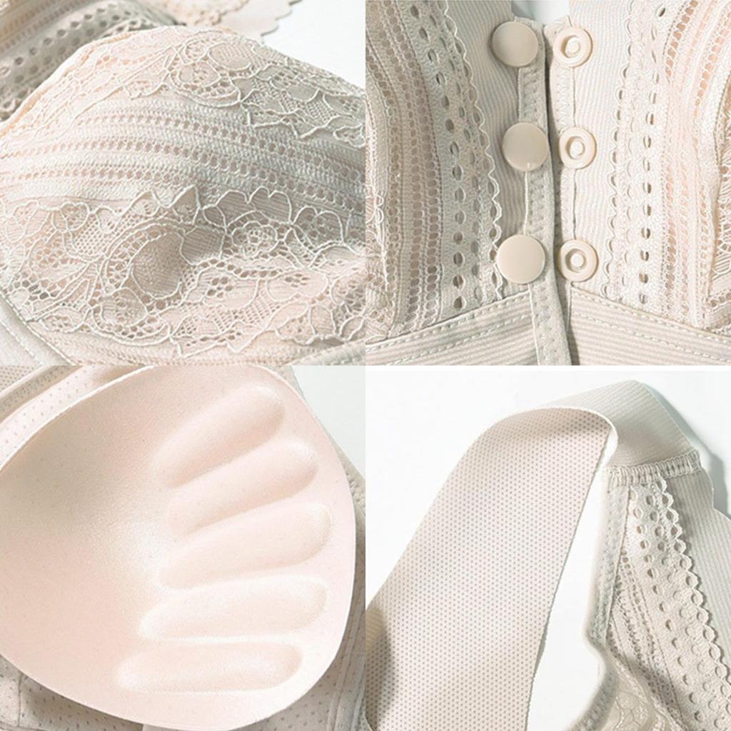 MY Button Lace Bra for Breast Cancer Size XS [KISS LIFE] Front-opening Patients, Padded, Pink, (kml800637a1)