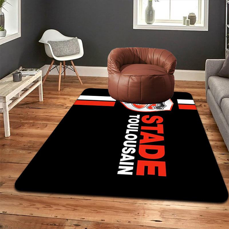 Stade Toulousain Rug Floor Mat for Living Room or Bedroom Soft and Comfortable Carpet a Gift for Birthday and Holiday.MFF0918281