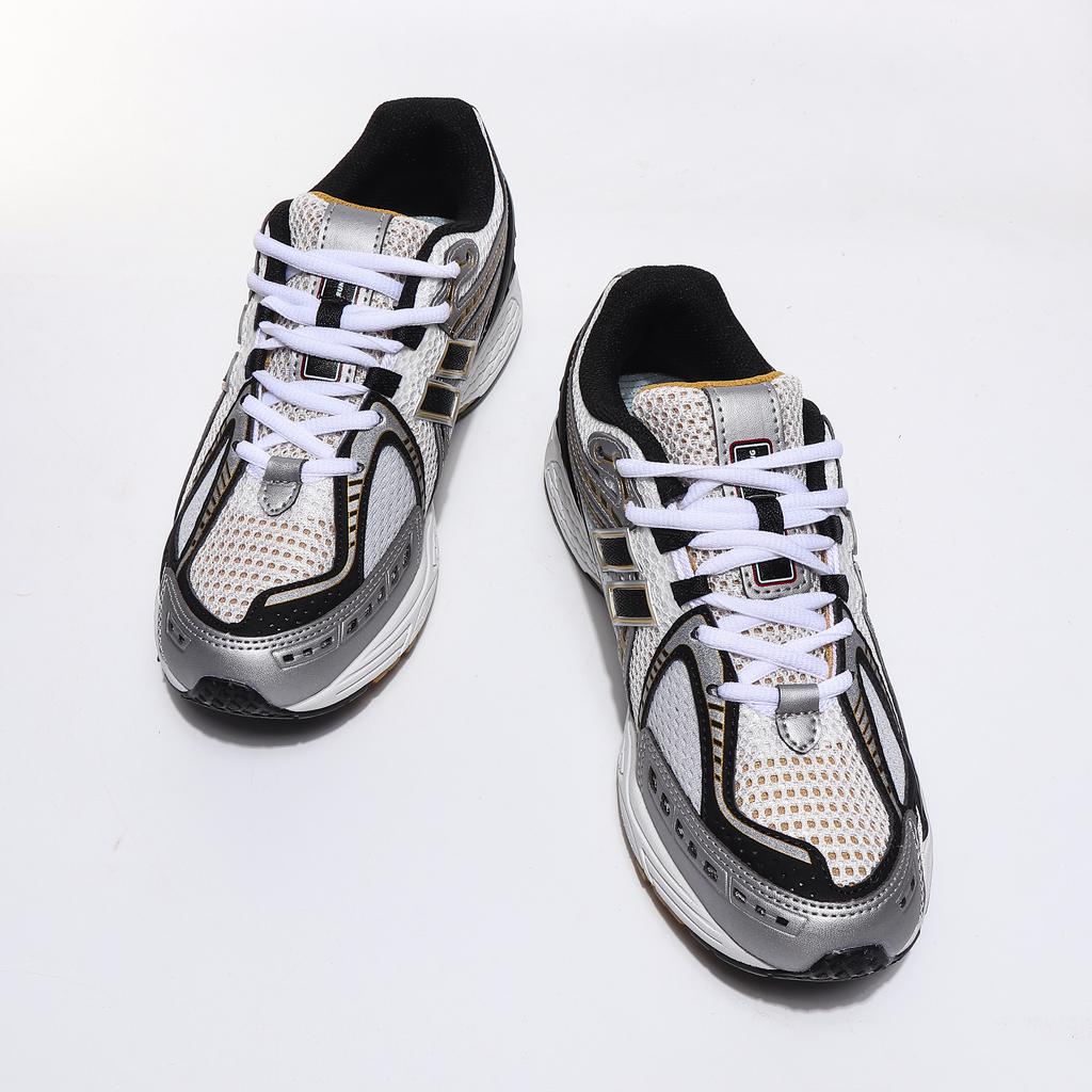 1906 Silver-White-Yellow Retro Sports Running Shoes: Breathable Platform Men’s Dad Shoes, Height-Increasing Women’s Casual Shoes