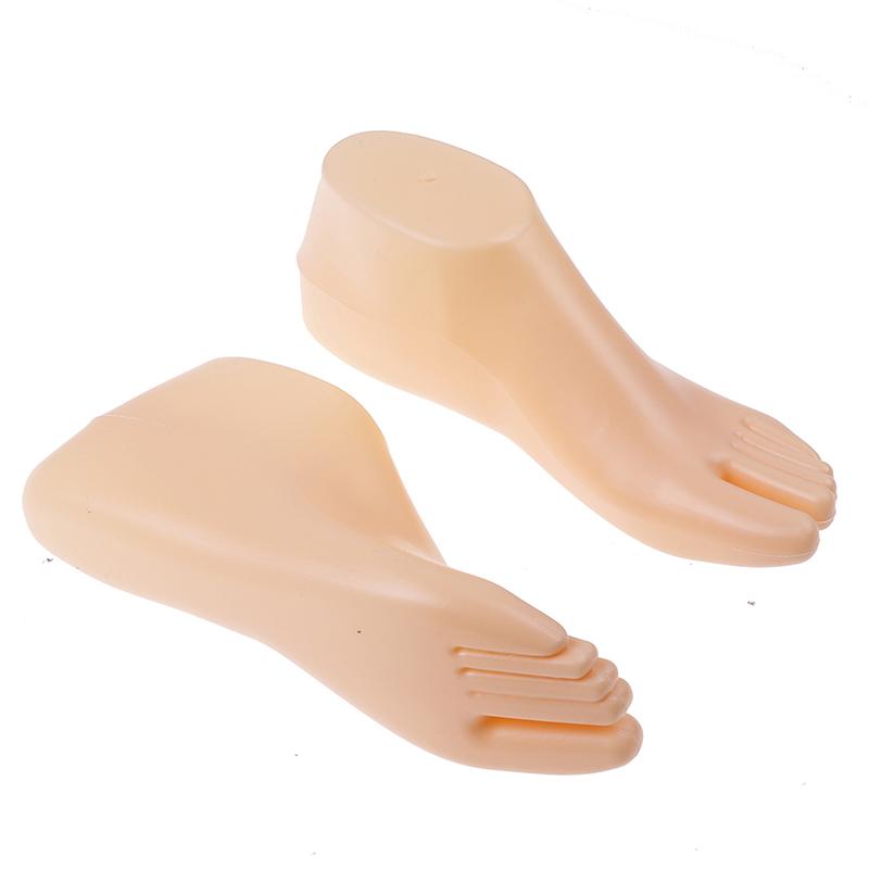 1 par kvinnelige føtter mannequin modell for fot thong stil sandal sko sokk Display