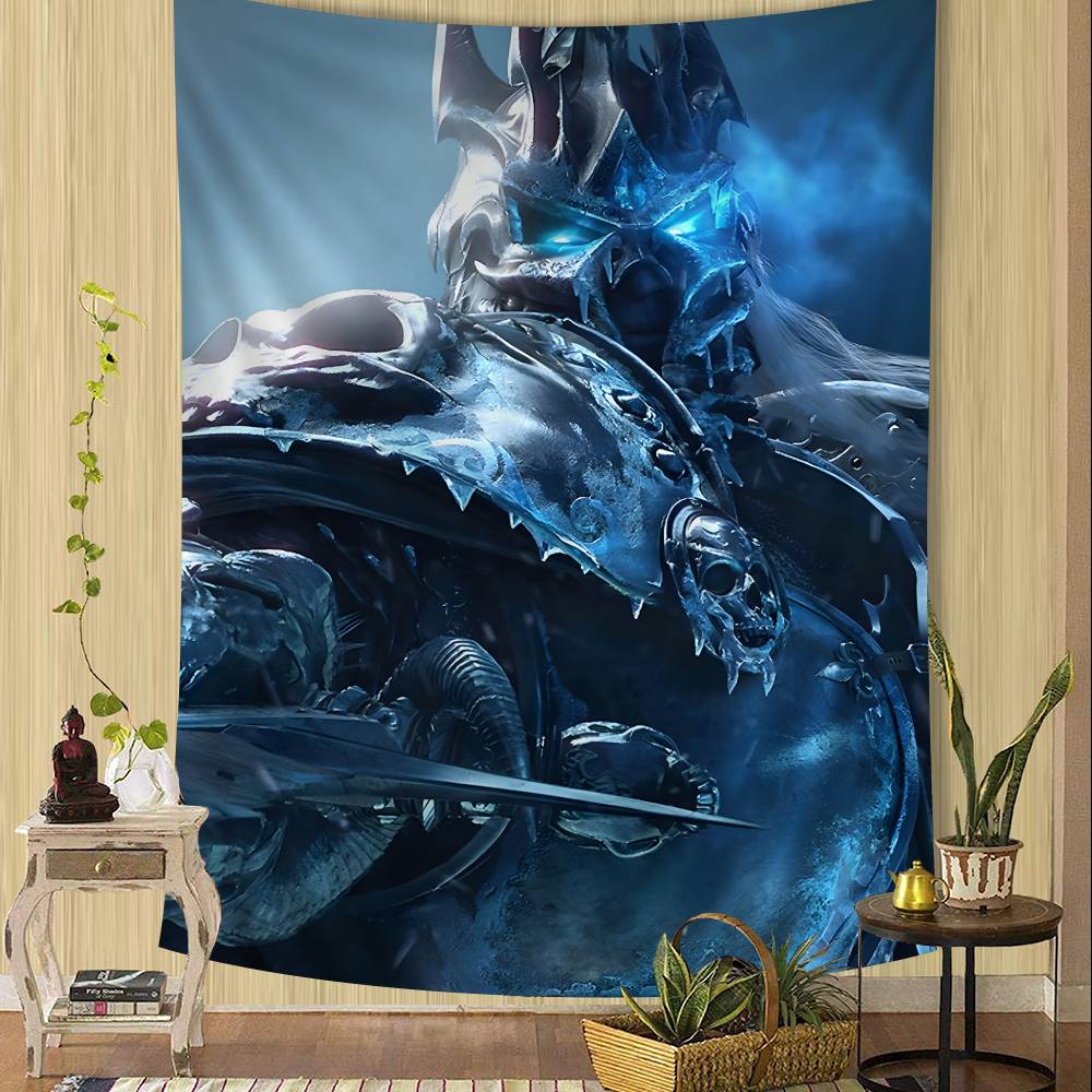 Game World Of Warcraft Colorful Tapestry Wall Hanging Home Decoration Hippie Bohemian Decoration Divination Wall Art Decor